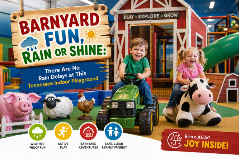 Barnyard Fun, Rain or Shine: There Are No Rain Delays at This Tennessee Indoor Playground